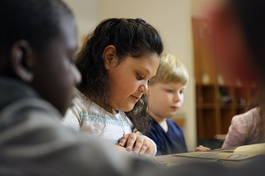 Students reading