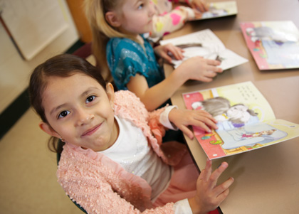 Students reading