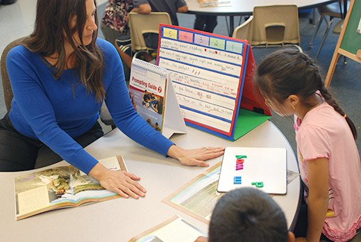 Teacher and students in classroom