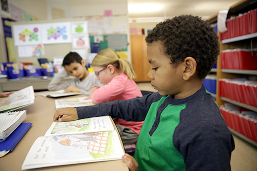 Students reading