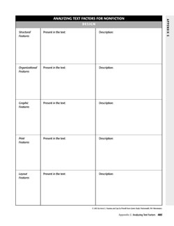 Genre Study Appendix C, replacement page 485