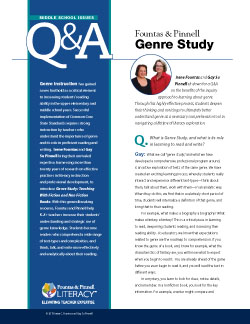 Genre Study Q&A 2014