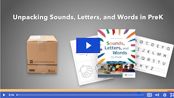 Unpacking the Phonics, Spelling, and Word Study System: Sounds, Letters, and Words in PreK