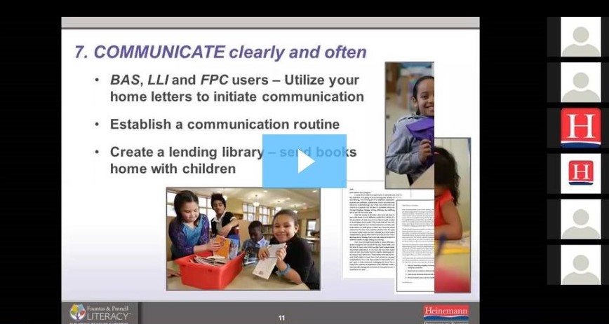 Fountas & Pinnell Webinar: Let's Get Practical Series, Part One