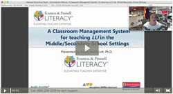 LLI Classroom Management Webinar